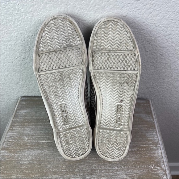 Bed Stu Slide On Sneakers Herringbone Brown Tan Skate Academia 8.5 - Picture 6 of 8